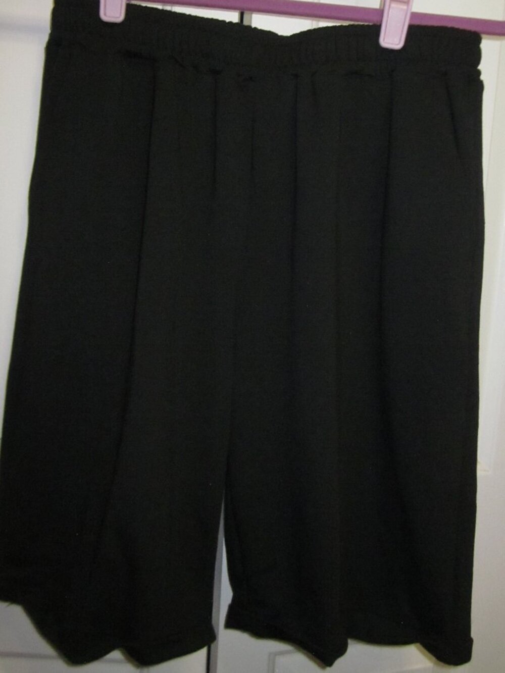 Pixie Lady Black Knit Bermuda Shorts Sz L